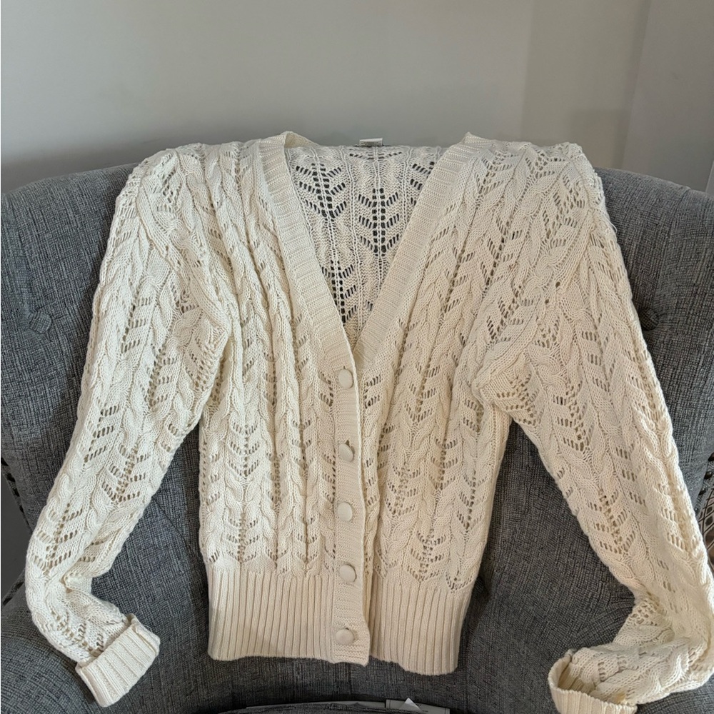 Cream colored lightweight sweater